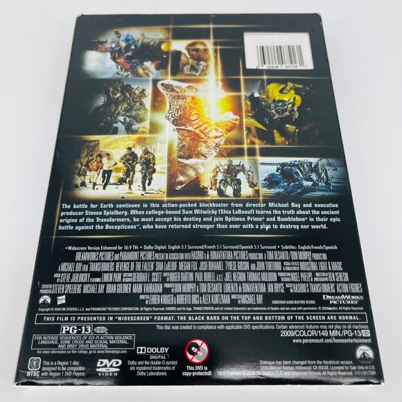 Transformers Revenge Of The Fallen Movie DVD - Good Used Condition - Picture 13 of 15